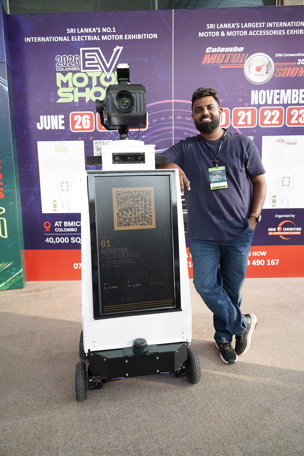Manriix at an event, front view